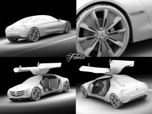 mercedes concept pack 2 3D Model