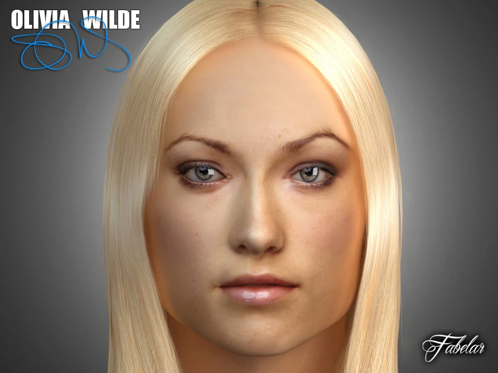 olivia wilde 3D Model .c4d .max .obj .3ds .fbx .stl .blend 