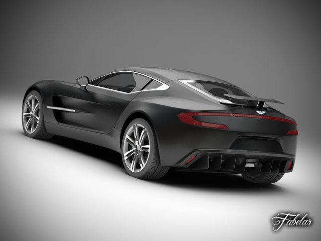 aston martin one77 3D Model .c4d .max .obj .3ds .fbx .stl .blend 