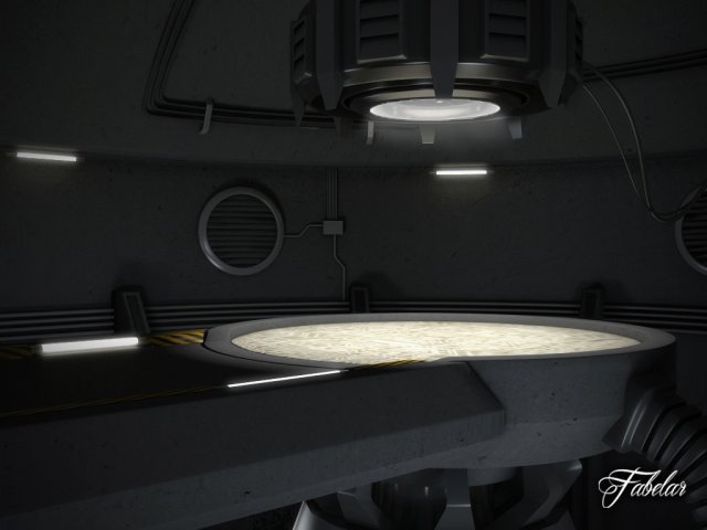 futuristic garage 3D Model .c4d .max .obj .3ds .fbx .stl .blend 