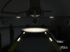 futuristic garage 3D Model