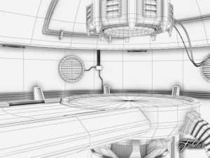 futuristic garage 3D Model