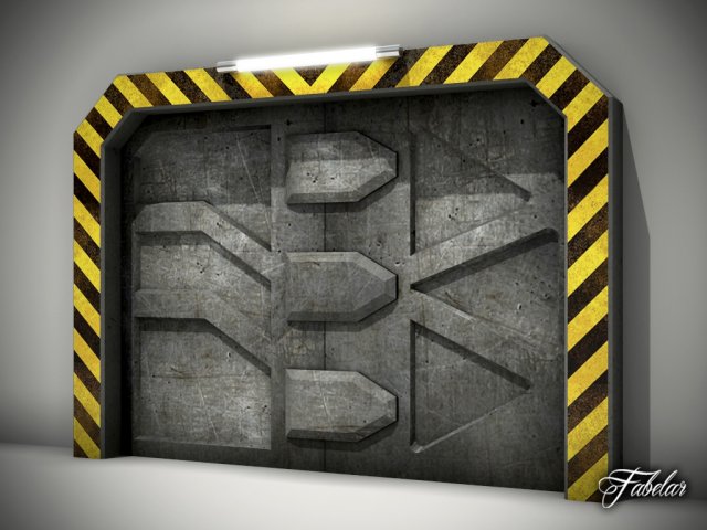 airlock door Model 3D .c4d .max .obj .3ds .fbx .stl .blend 