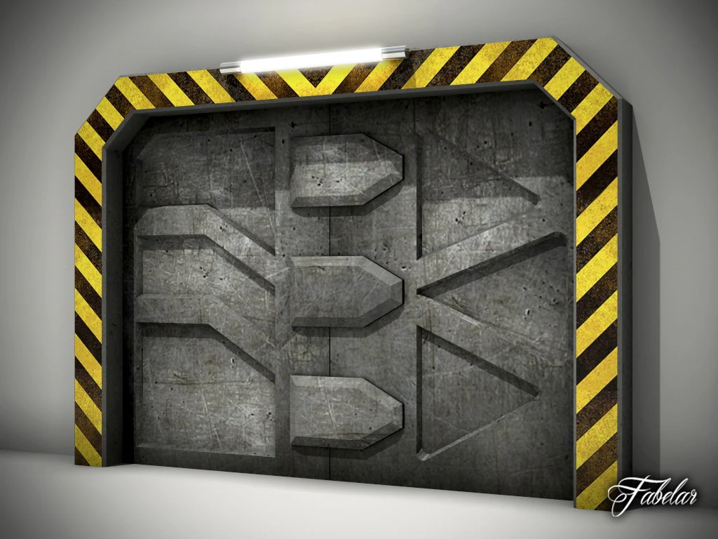 airlock door 3D Model .c4d .max .obj .3ds .fbx .stl .blend 