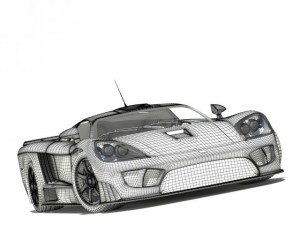 saleen s7 std mat 3D 모델
