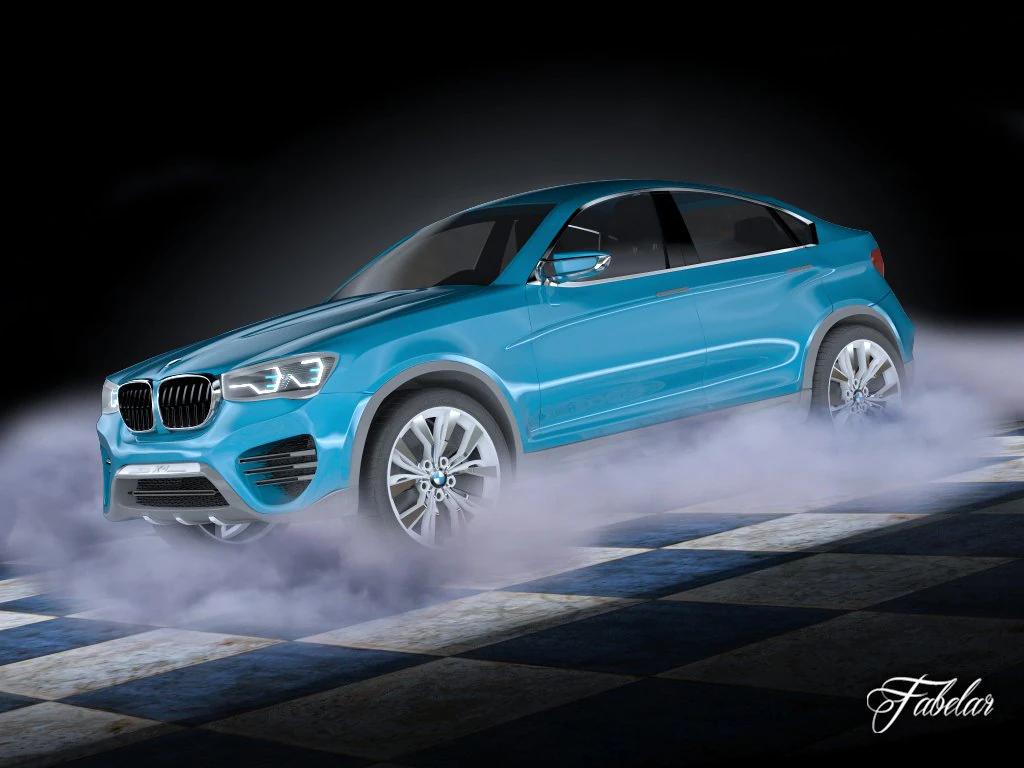 bmw x4 concept 3D Model .c4d .max .obj .3ds .fbx .stl .blend 