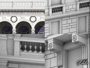 Palazzo del governo 3D Model