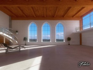 luxury garage Model 3D