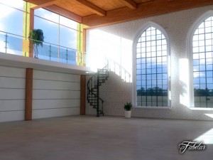 luxury garage Model 3D
