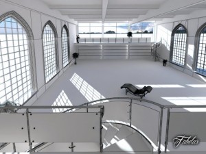luxury garage Model 3D