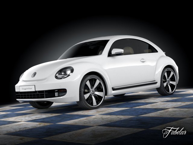 volkswagen maggiolino 2013 3D 모델 .c4d .max .obj .3ds .fbx .stl .blend