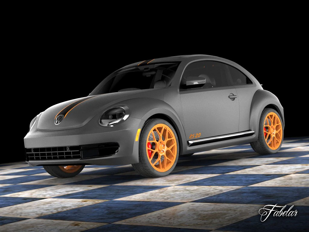 volkswagen maggiolino rs 20 3D Model .c4d .max .obj .3ds .fbx .stl .blend