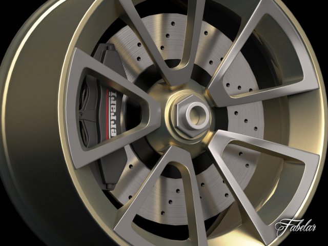 ferrari sergio rim 3D-Modell .c4d .max .obj .3ds .fbx .stl .blend 