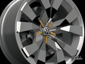 volkswagen crossblue rim 3D Model