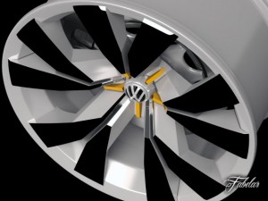 volkswagen crossblue rim 3D 模型