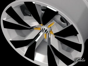 volkswagen crossblue rim 3D Model