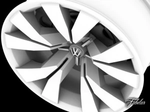 volkswagen crossblue rim 3D Model