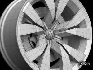 volkswagen crossblue rim 3D Model