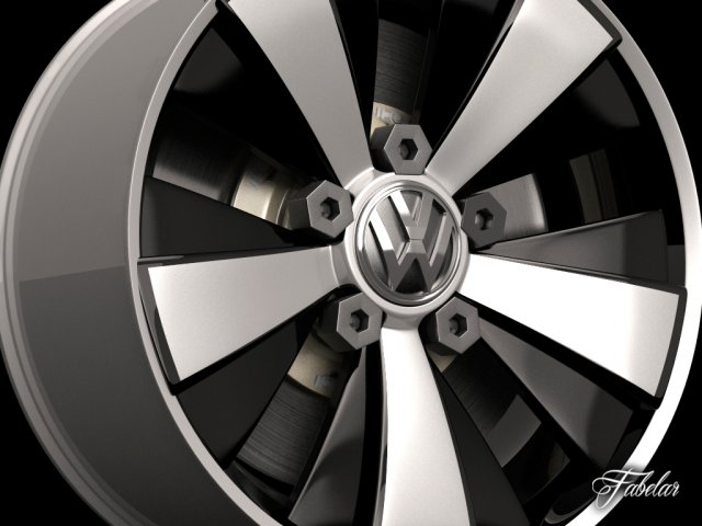 volkswagen maggiolino rim 3D Модель .c4d .max .obj .3ds .fbx .stl .blend 