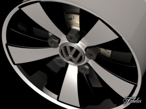 volkswagen maggiolino rim 3D Модель