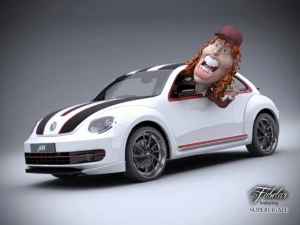 volkswagen maggiolino abt Model 3D