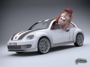volkswagen maggiolino abt 3D Model