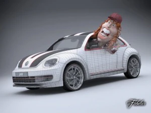 volkswagen maggiolino abt 3D Model