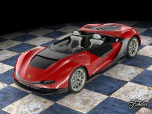 Ferrari sergio concept std mat 3D Model