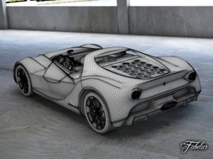 Ferrari sergio concept std mat 3D Model