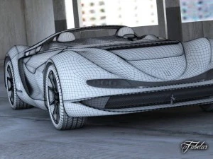 Ferrari sergio concept std mat 3D Model
