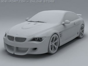 bmw m6 tension by schnitzer 3D 모델