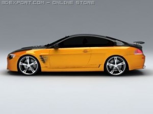 bmw m6 tension by schnitzer 3D 모델