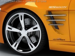 bmw m6 tension by schnitzer 3D 모델