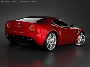 alfa romeo 8c competizione 3D Model