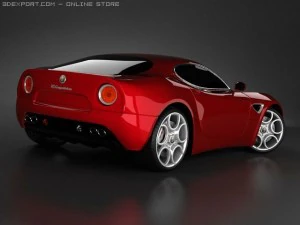alfa romeo 8c competizione 3D Model