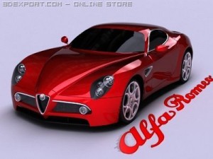 alfa romeo 8c competizione 3D Model