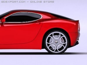 alfa romeo 8c competizione 3D Model