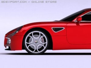 alfa romeo 8c competizione 3D Model
