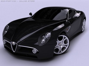 alfa romeo 8c competizione 3D Model