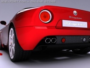 alfa romeo 8c competizione 3D Model