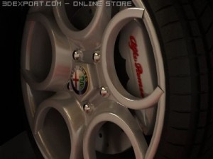 alfa romeo 8c competizione 3D Model
