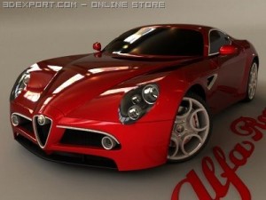 alfa romeo 8c competizione 3D Model
