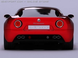 alfa romeo 8c competizione 3D Model