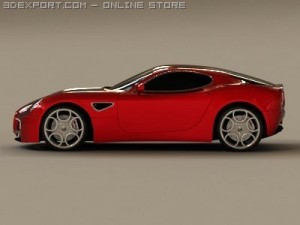 alfa romeo 8c competizione 3D Model