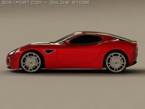 alfa romeo 8c competizione 3D Model