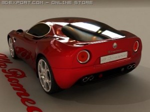 alfa romeo 8c competizione 3D Model