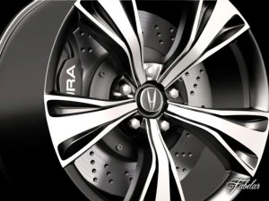 obręcz Acura NSX Model 3D