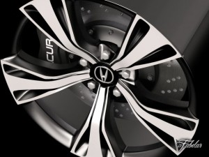acura nsx rim Modelo 3D