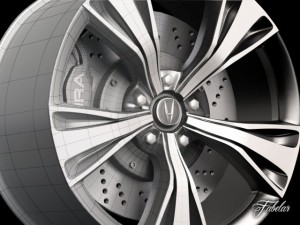 acura nsx rim Modelo 3D