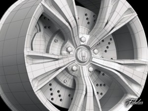 acura nsx rim Modelo 3D